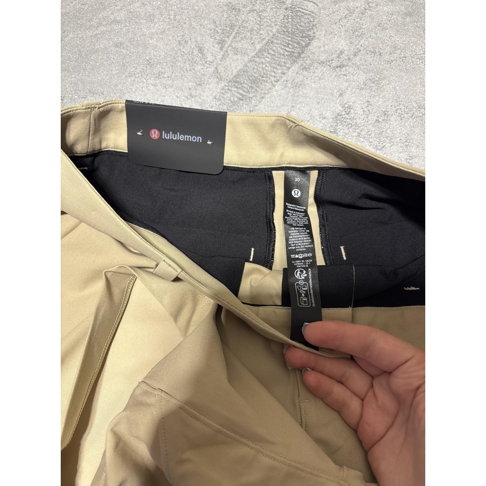 Lululemon Men Size 30 Tan ABC Classic Fit Warpstreme M7BMH - Picture 5 of 7